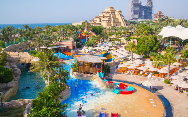 The Aquaventure waterpark Dubai